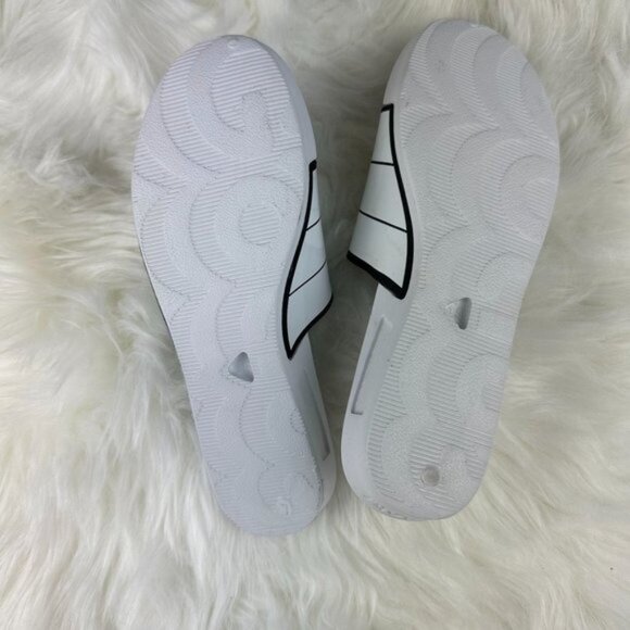 Goats The Slide K Logo Graphic Sandals in White - Picture 2 of 2